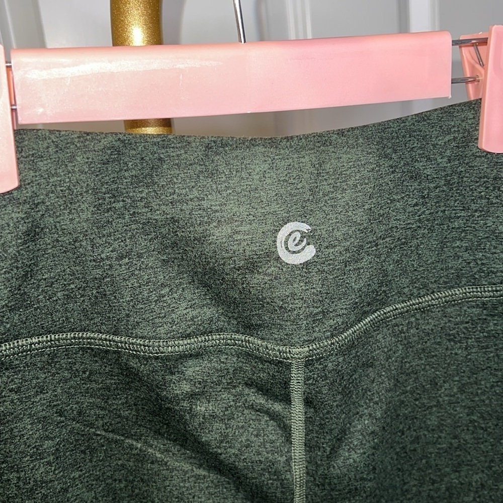 NWT Calme Johnny Was Ease Space Dye High Waisted Leggings Heathered green - Picture 10 of 13